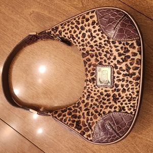 Liz Claiborne leopard mini purse